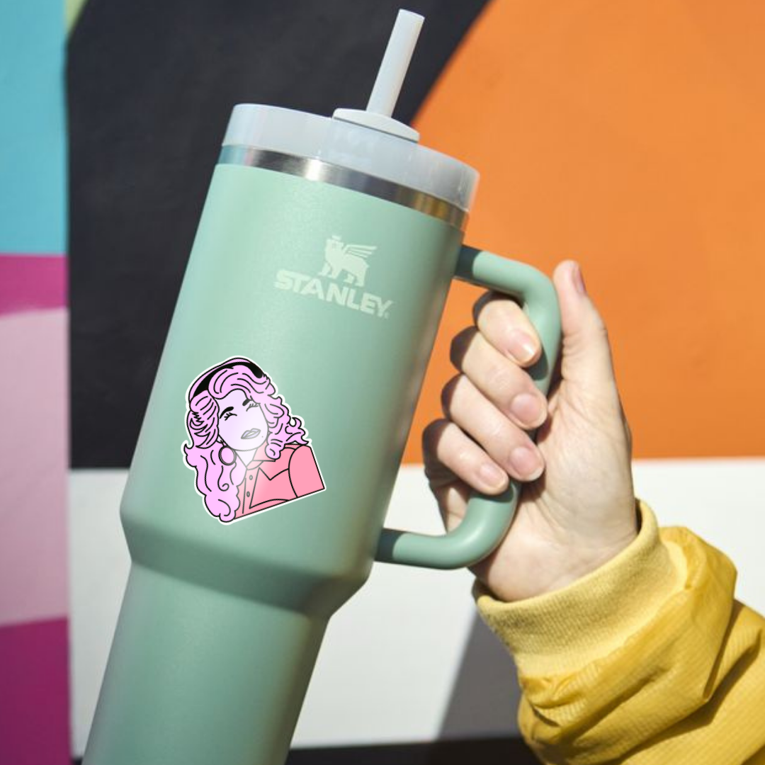 Dolly in Pink Sticker