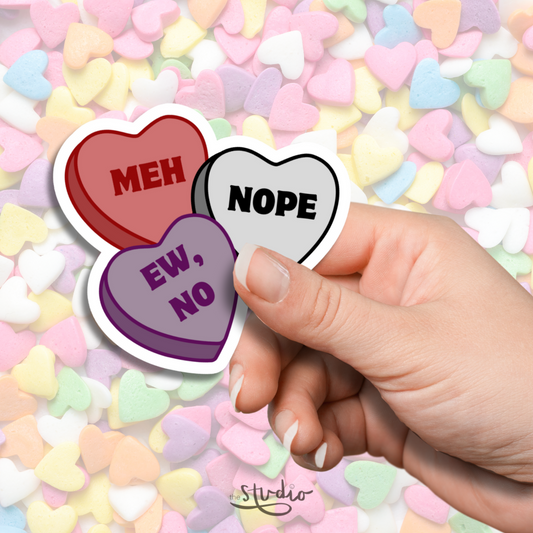 Anti-Valentine Candy Hearts