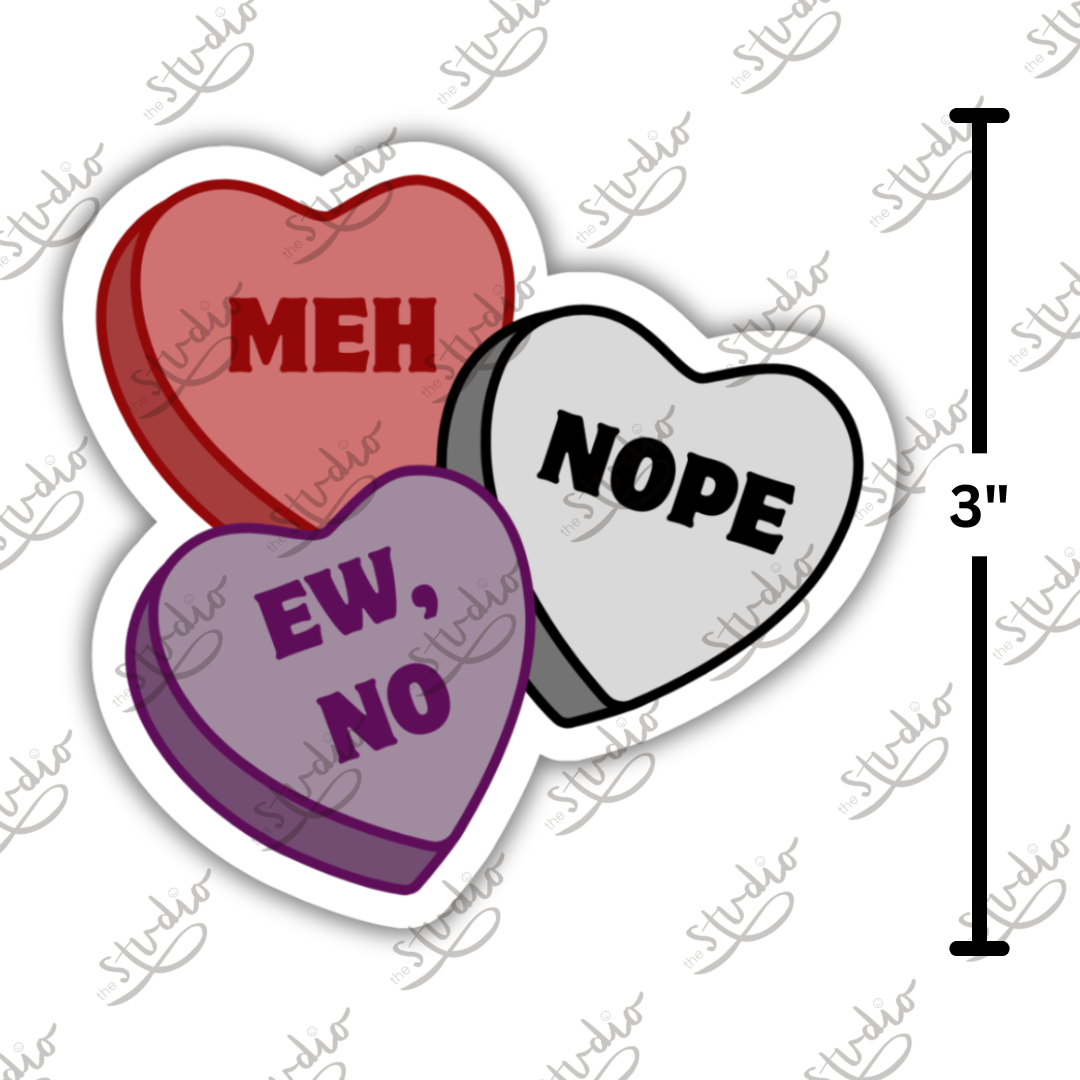 Anti-Valentine Candy Hearts