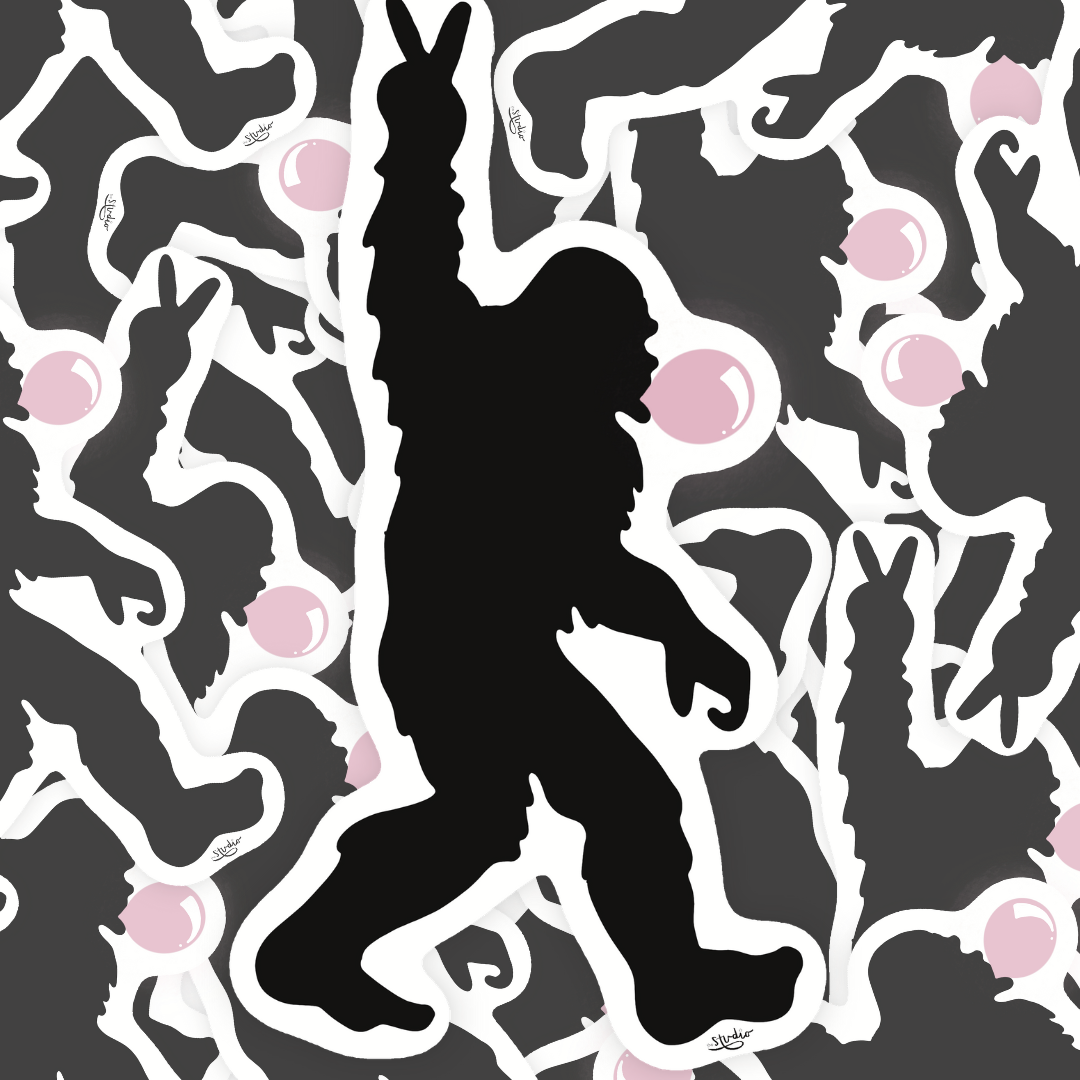 Bigfoot's Bubblegum Peace Sticker