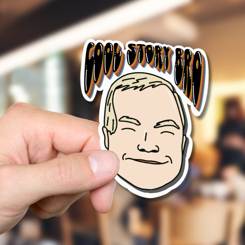 B.O.N.G. Cool Story Bro Sticker
